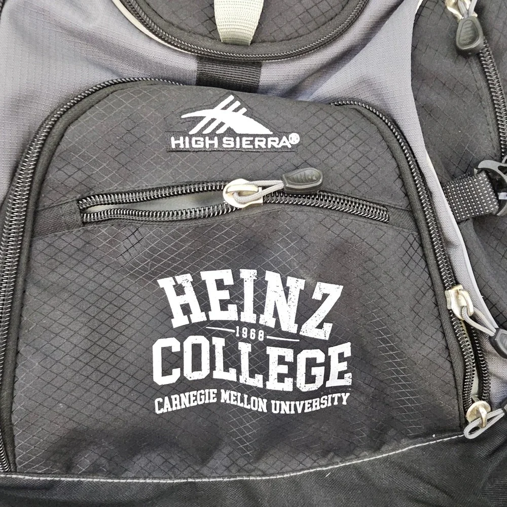 High Sierra Backpack Heinz College Carnegie Mellon University Black 8051-68BK